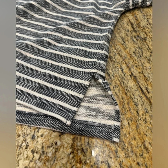 J Crew Sweater Women’s Size XS Blue White Stripes Cowl Neck Oversized Casual - Picture 4 of 10